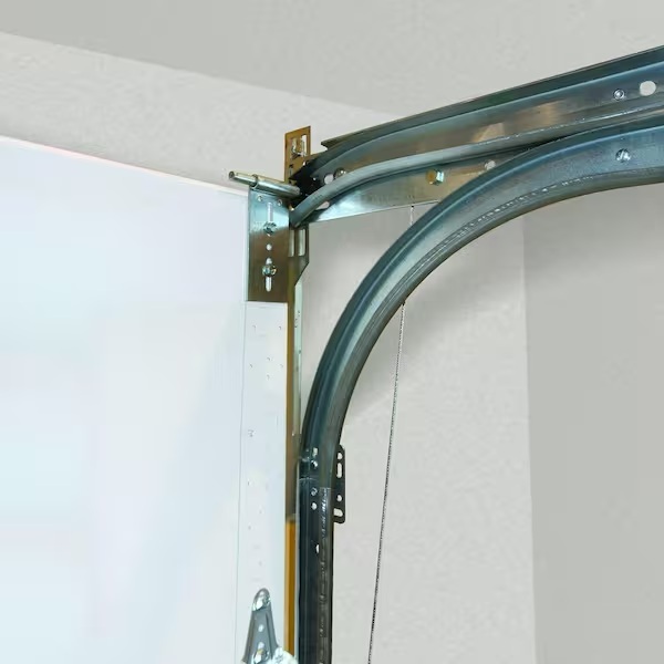 Bent garage door track