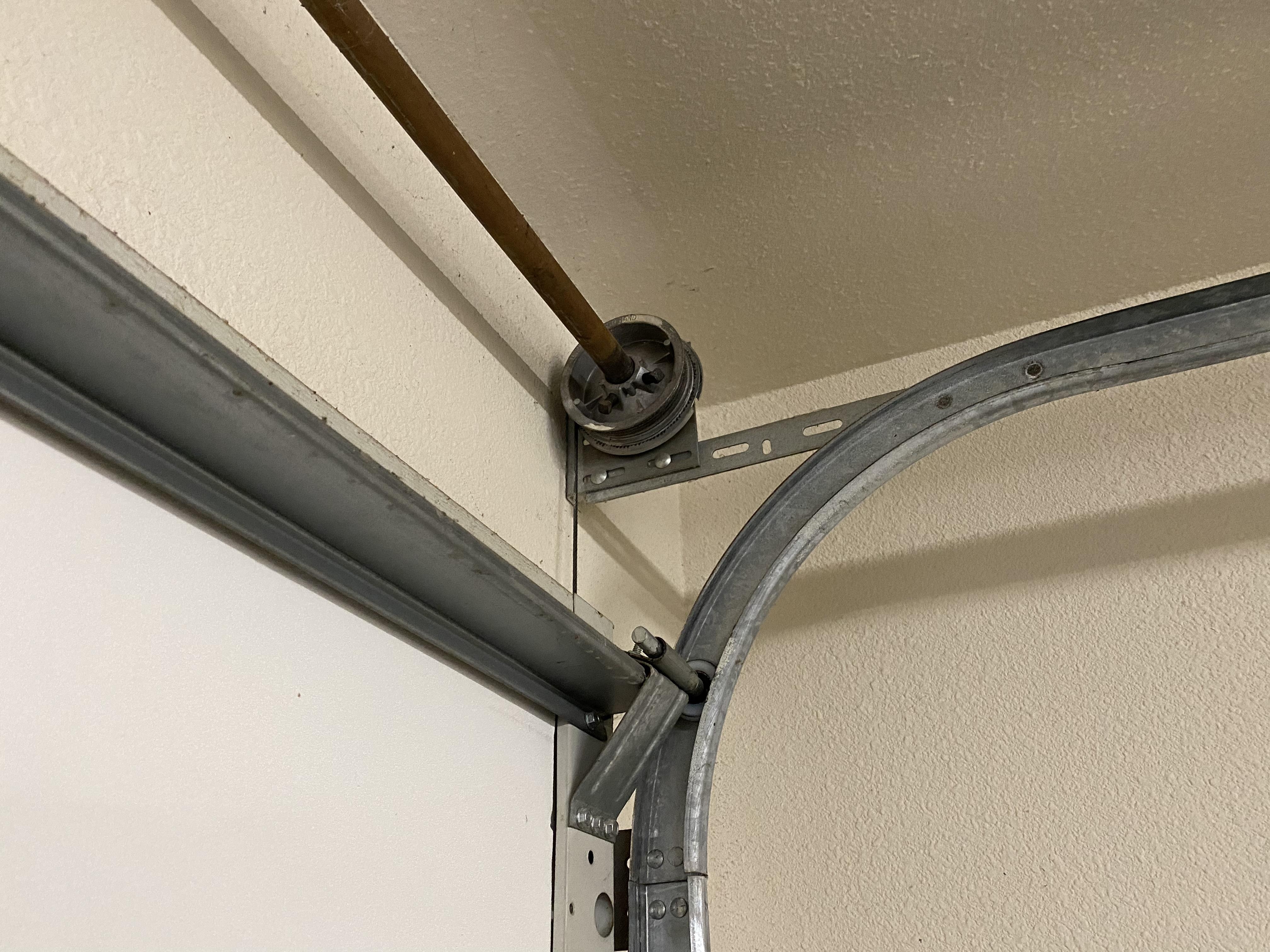 Garage door track brackets