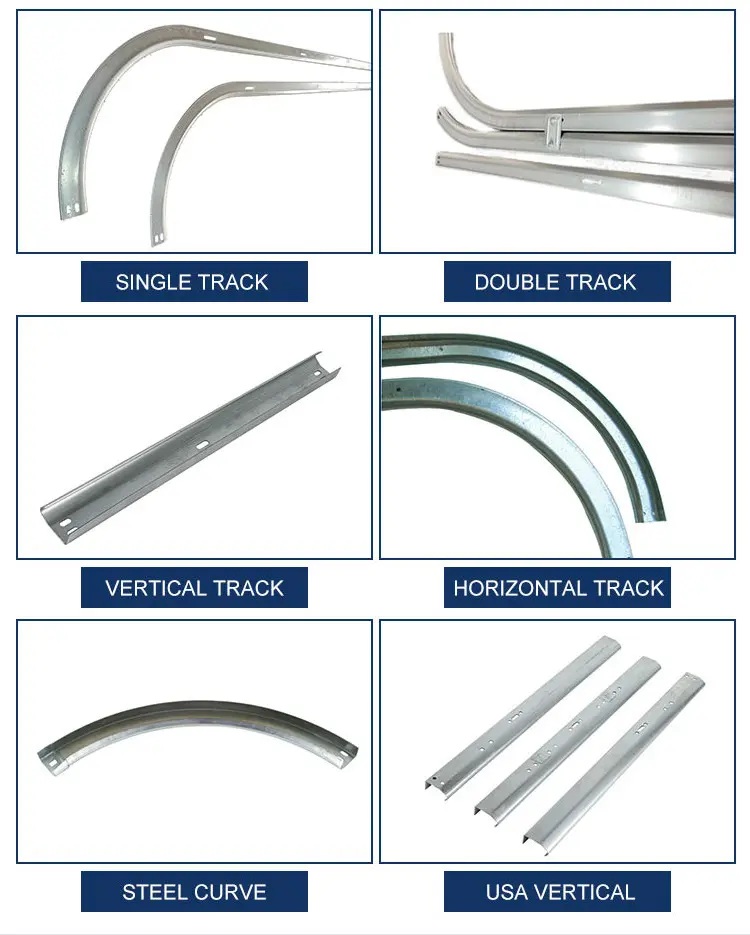 Garage door rollers and tracks